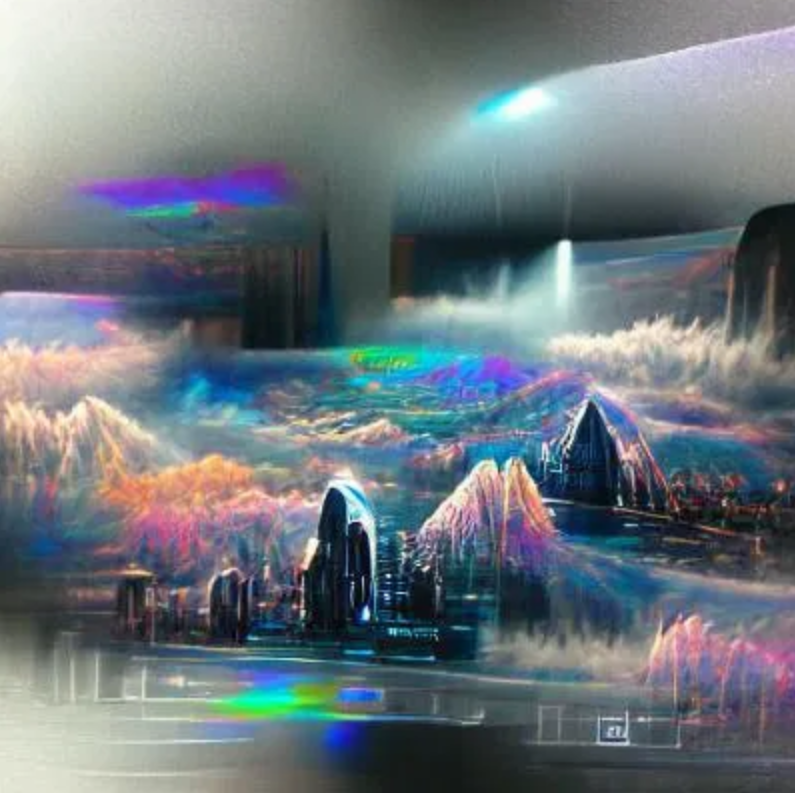 hologramy city